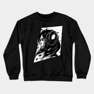 005/100 - Silhouette of a Cybergirl Crewneck Sweatshirt